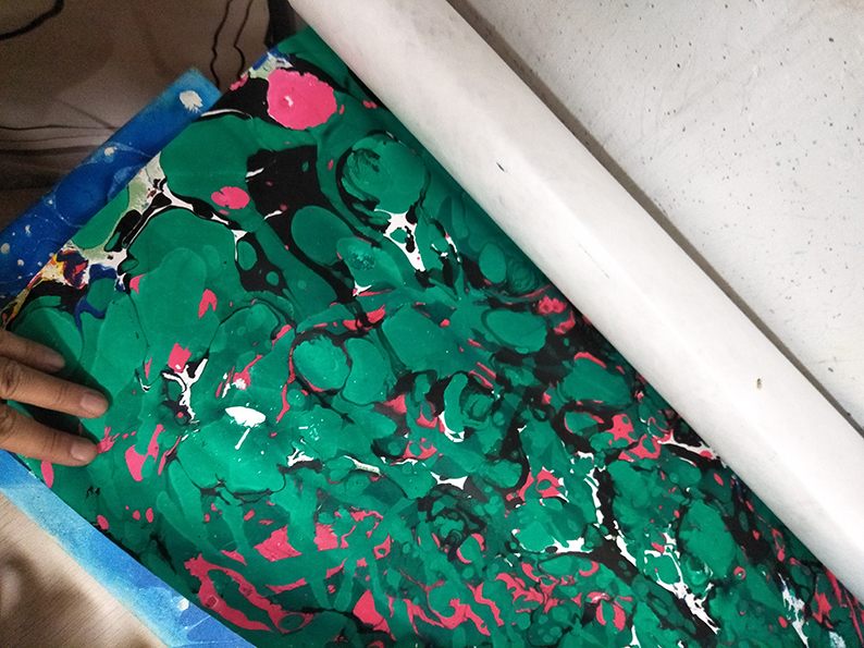 傑瑛浮染工作室創作現場